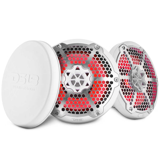 8” Marine 2-Way Hybrid Speaker with RGB LED, Compression Driver and Neodymium Magnet | 350W RMS 4-Ohm.