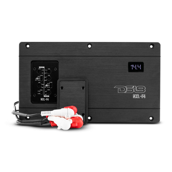 NXL 4-Channel Full-Range Class D IP67 Marine and Powersports Flush Mount Amplifier 4 x 100 Watts Rms @ 4-Ohm.