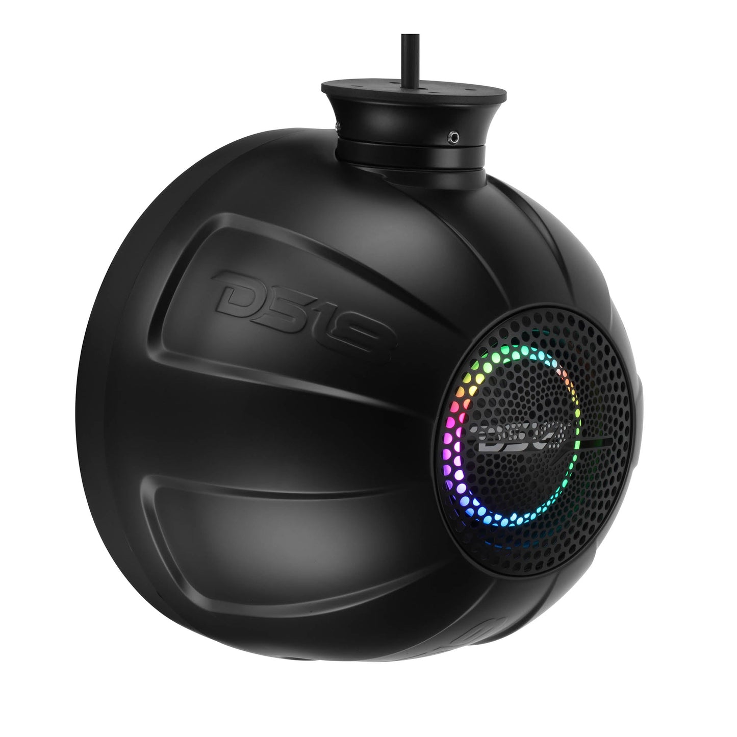 8" NXL-iQ Marine Short Tower Coaxial Speakers with Digital LED Lights, 175W RMS, 350W Max, 4-Ohm.