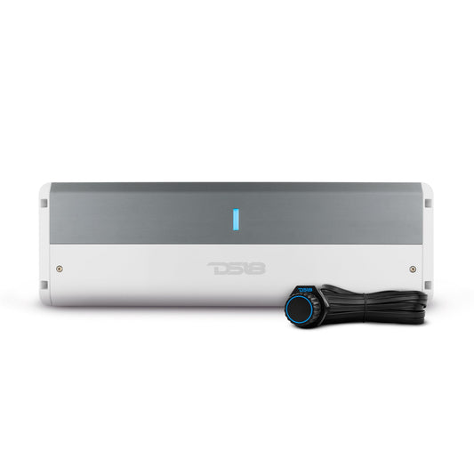 NXL 5-Channel Full-Range Class D IPX5 Marine Amplifier | 4 x 150W @ 4-Ohm and 1 x 600W RMS @ 2-Ohm.