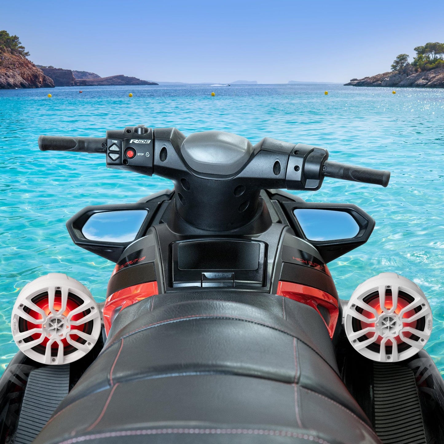 NXL 8" Pod 375W Speaker with Integrated RGB LED Lights (Pair) - Perfect for Jet - NXL-PS8BK - product image 2 - AudioSellerz