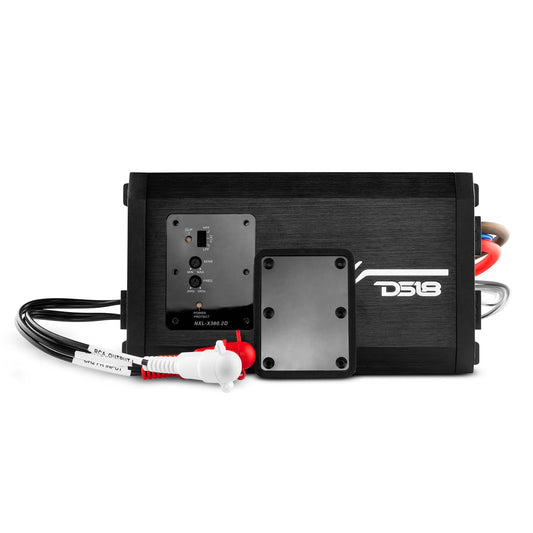 NXL 2-Channel Full-Range Class D IP67 Marine and Powersports Amplifier 2 x 180 Watts Rms @ 4-Ohm.