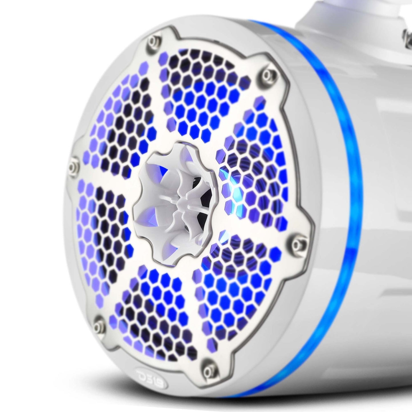 Bronco 6th Gen Roll Bar Audio Bundle – 8" Marine Tower Speakers with RGB LED Lights and OEM Roll Bar Mounting Clamps.