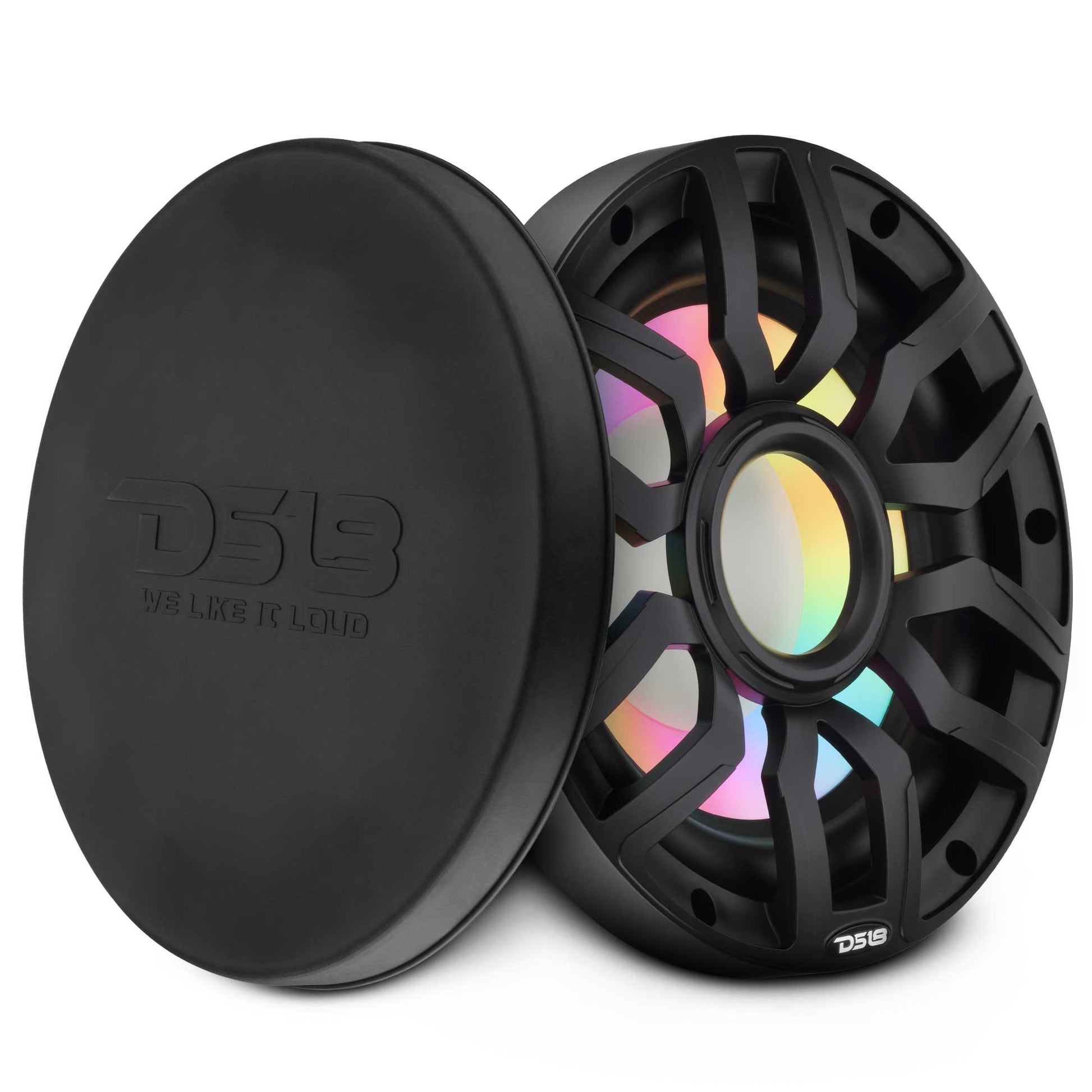10” Marine Subwoofer with Hybrid Magnet Motor, Removable Grille and Digital LED Lights - 500W RMS 4-Ohm.