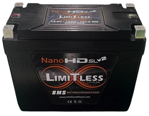 Limitless Lithium Nano-HD SLv2 12Ah Battery With 3.5A Maintainer