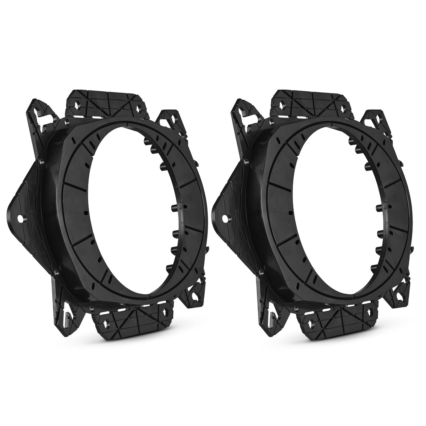 Pro Audio Hybrid Speaker Bundle: 6.5" & 6x9" Midrange Speakers with Built-In Compression Tweeters.