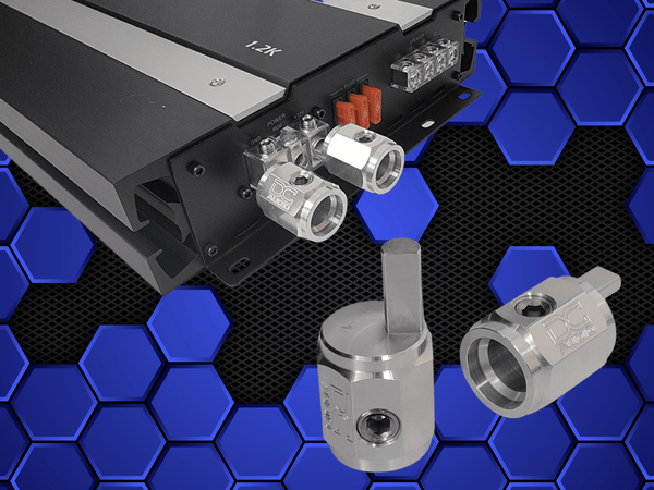 "OCT 1/4 WR" Octo Series 1/0 to 4awg Wire Reducers for Amplifiers Aluminum.
