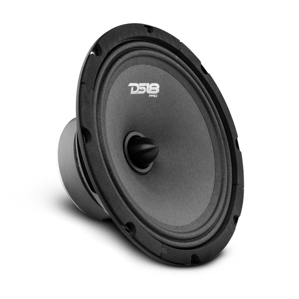DS18 PRO-B8.4 8" Mid-Range Car Audio Loudspeaker with Bullet 140 Watts 4-Ohm.