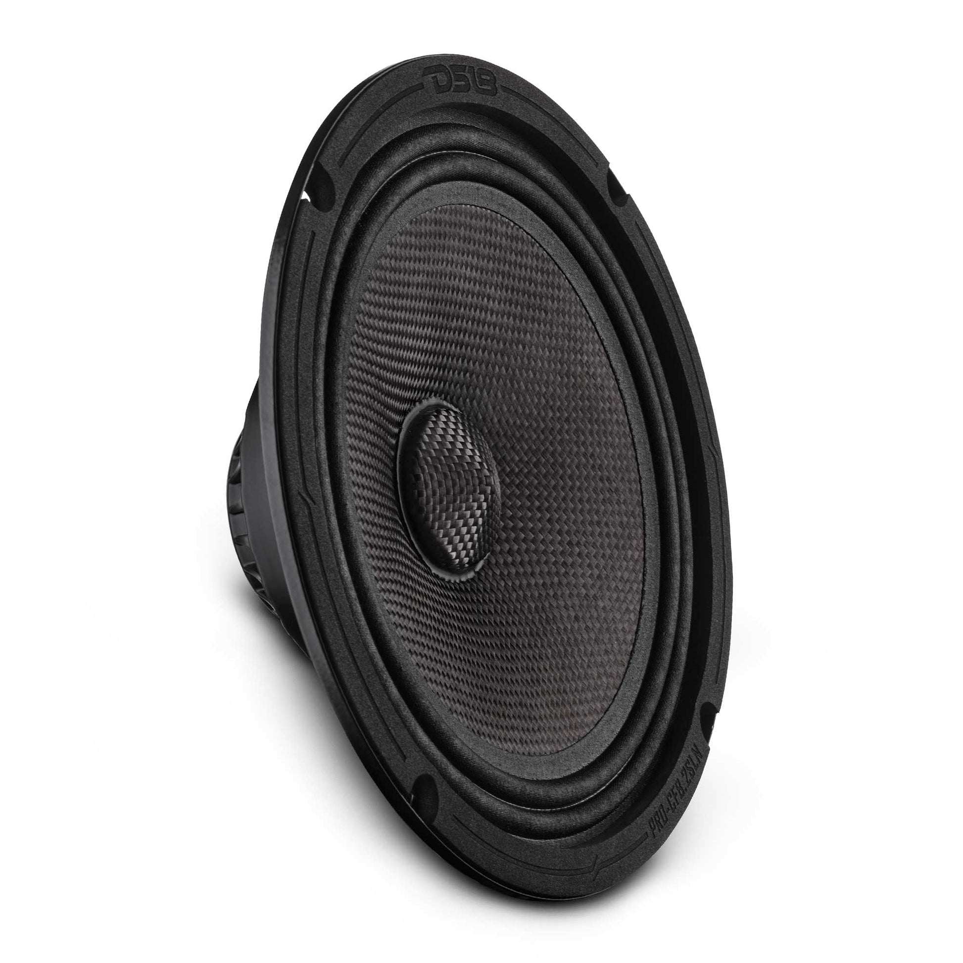 8” Slim Motorcycle & Motorsports Loudspeaker With Neodymium Magnet and Water Resistant Carbon Fiber Cone | 200W RMS 2-Ohm.