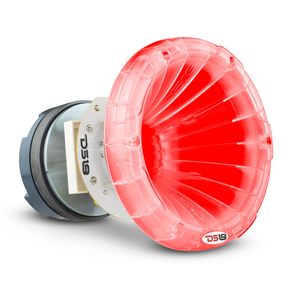 DS18 PRO-DKHCL PRO 1" Twist On Throat Compression Driver 1.75" Titanium VC with RGB Led Light Horn and Built-in Crossover 700 Watts 4 Ohms.