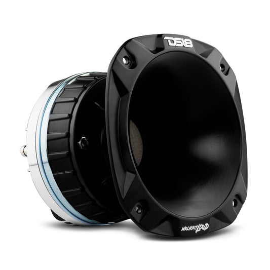 2" Throat Bolt On Neodymium Driver with Spacer, 2" Throat Titanium Voice Coil 640 Watts and PRO-HA52/BK Horn 680 Watts 118dB 8-Ohm Mounting Depth 5.22" Throat.