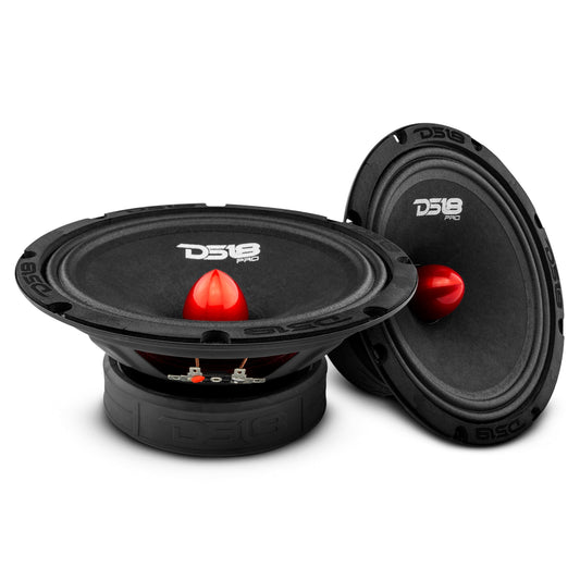 DS18 PRO-GM8B 8" Mid-Range Loudspeaker with Bullet 580 Watts 8-Ohm.