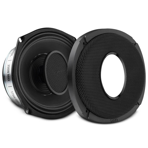PRO 6x9” Hybrid Slim Loudspeaker with Water-Resistant Cone and Compression Driver Horn | 175W RMS 4-Ohm.