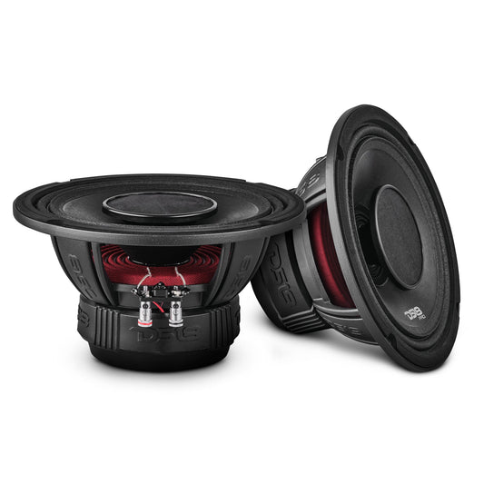 PRO 8" Coaxial Hybrid Mid-Range Water resistant Cone Loudspeaker with Built-in Driver 250 Watts Rms 4-Ohm.