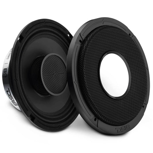 PRO 8" Shallow Coaxial Hybrid Mid-Range Loudspeaker with Built-in Driver | 200W RMS 8-Ohm.
