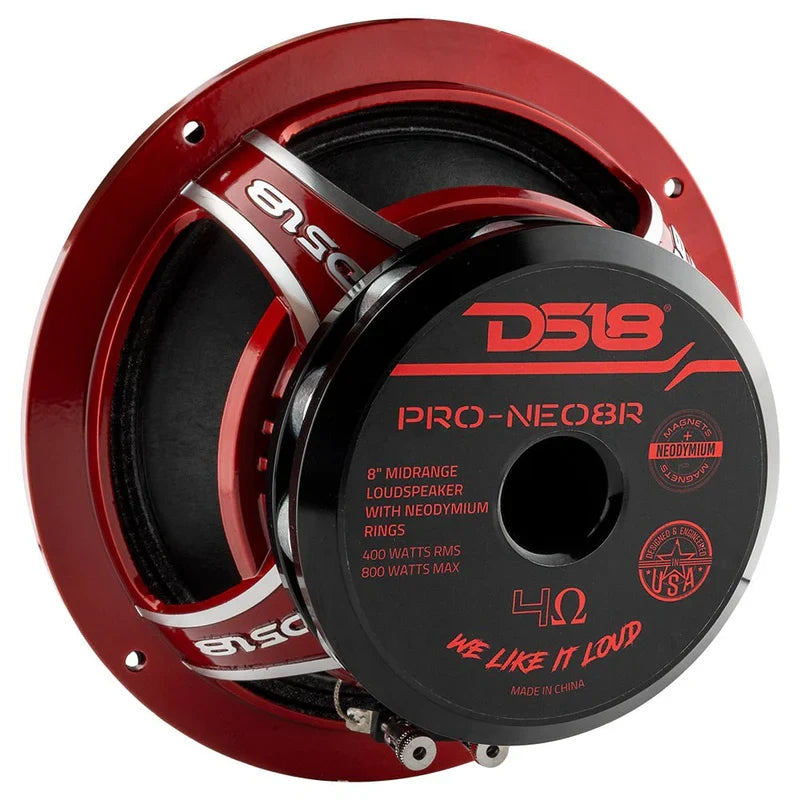 PRO 8" Neodymium Mid-Range Loudspeaker 400 Watts Rms 4-Ohm.
