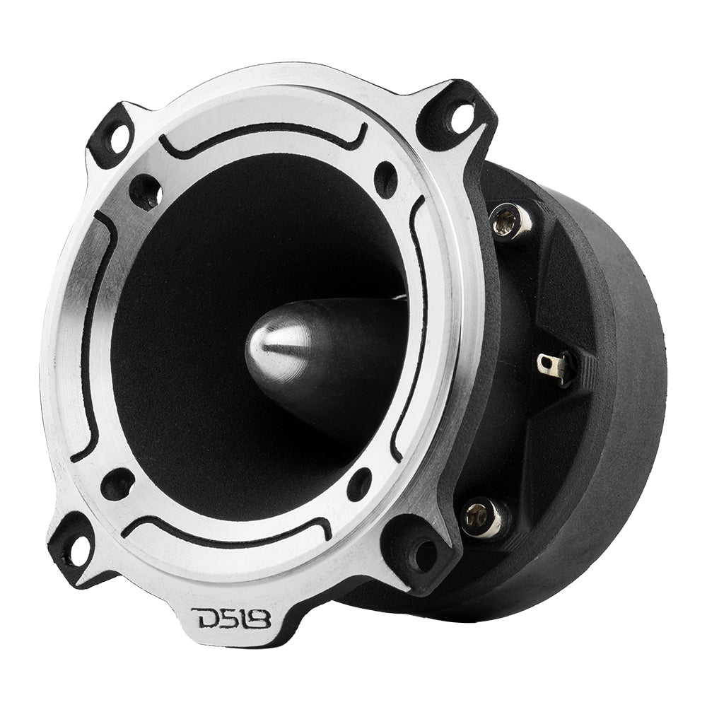 3” PRO Aluminum Super Bullet Tweeter – 240 Watts with Built in Crossover - Silver.