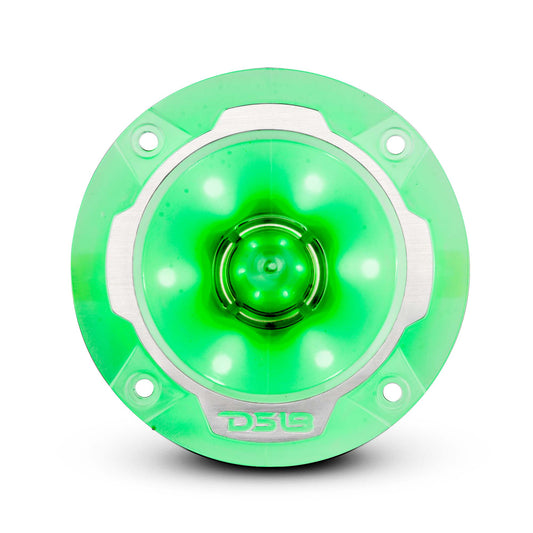3.8" Super Bullet Tweeter 120 Watts 1" Aluminum 4-Ohm Vc with RGB LED Lights.