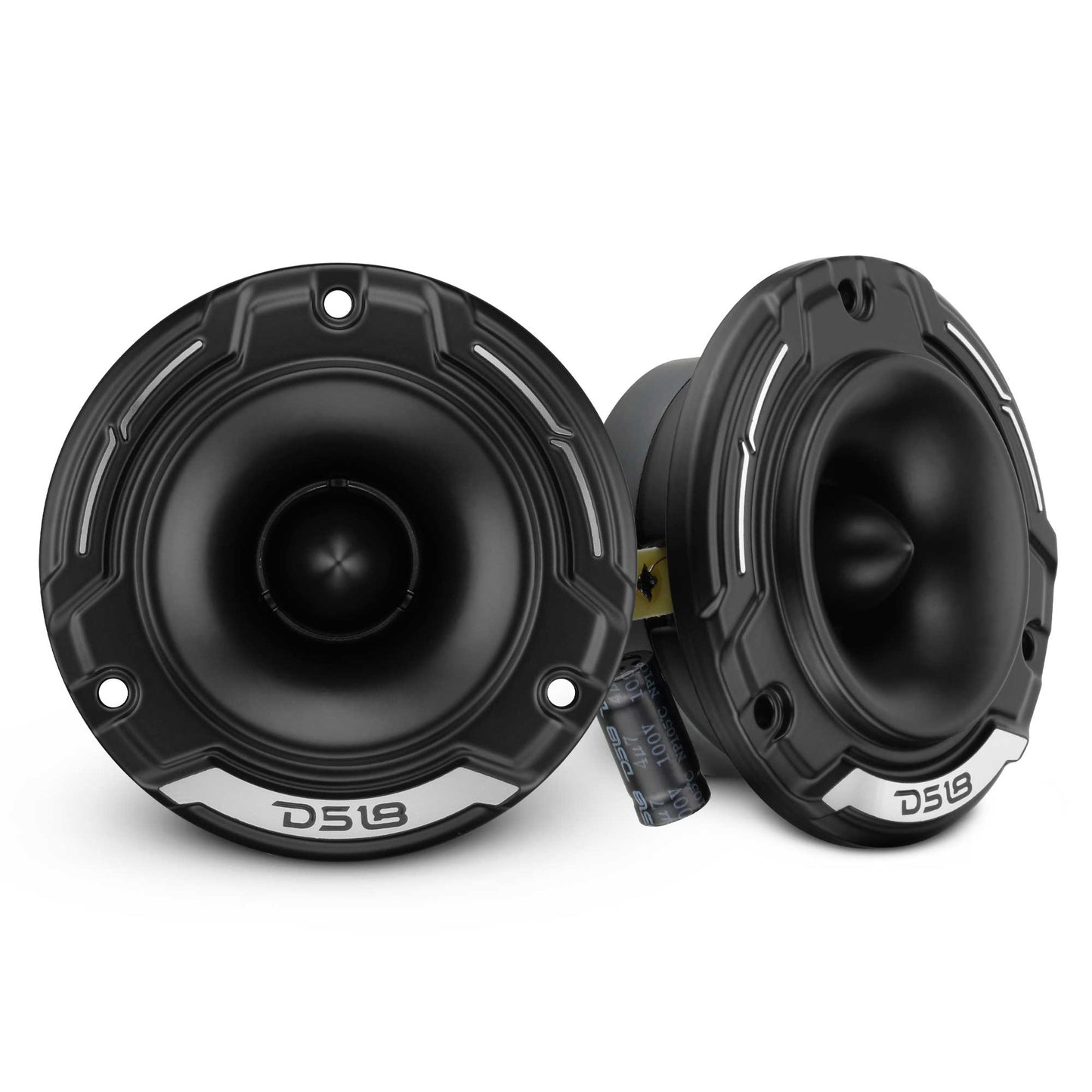 3.8" Shallow-Mount Super Bullet Compression Tweeter with 1" Aluminum Voice Coil | 100 Watts RMS 4-Ohm.