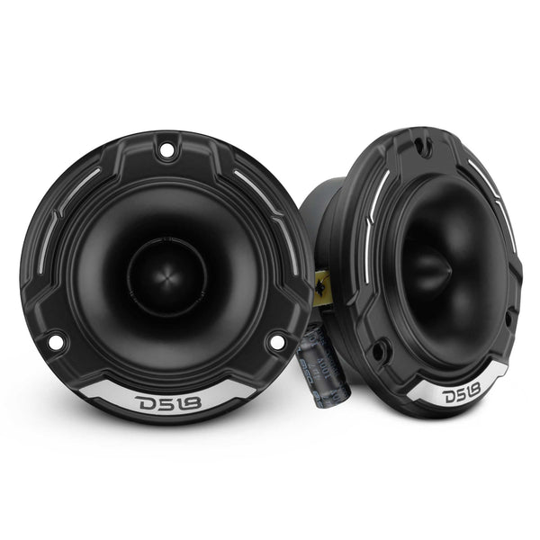 3.8" Shallow-Mount Super Bullet Compression Tweeter with 1" Aluminum Voice Coil | 100 Watts RMS 4-Ohm.