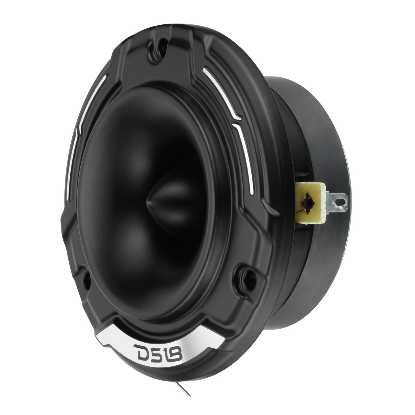 3.8" Shallow-Mount Super Bullet Compression Tweeter with 1" Aluminum Voice Coil | 100 Watts RMS 4-Ohm.