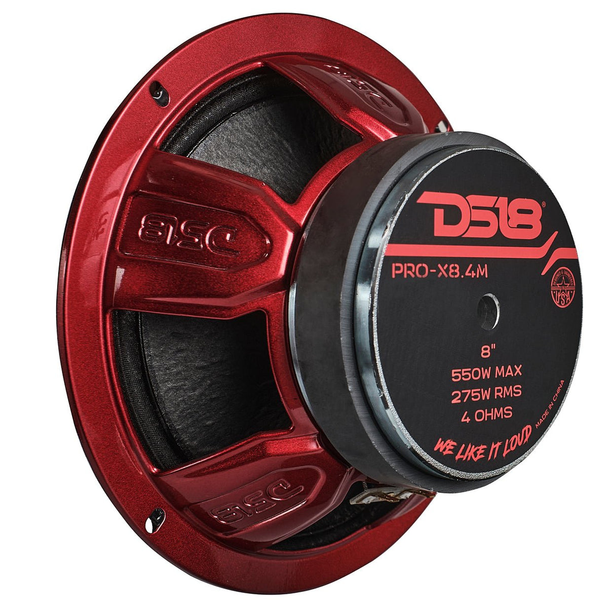PRO-X 8" Mid-Range Loudspeaker 275 Watts Rms 4-Ohm.