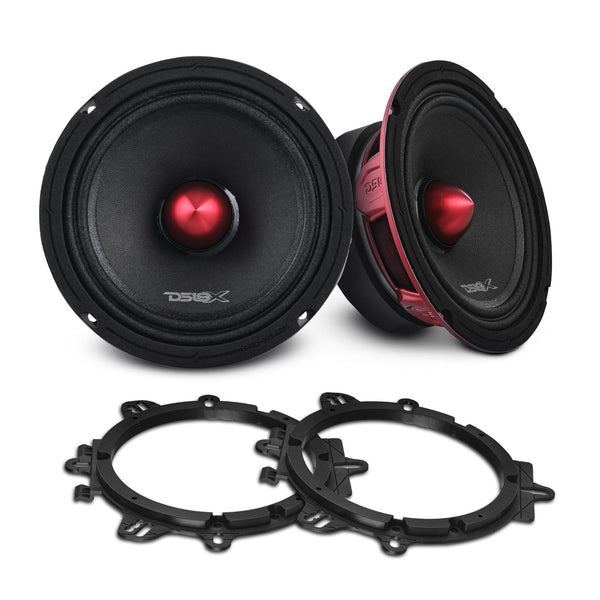 PRO-X 6.5" Mid-Range Loudspeaker with Bullet and OEM Adapter Kit | 250W RSM 4-Ohm.
