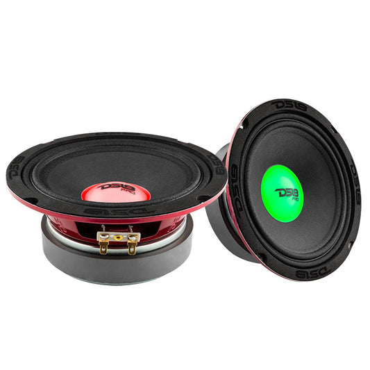 PRO-X 6.5" Mid-Range Loudspeaker with RGB Light Dust Cap 250 Watts Rms 4-Ohm.