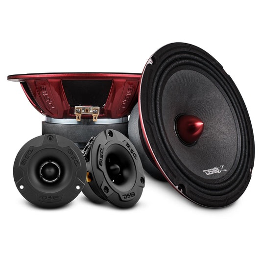 Pro Audio Loudspeakers & Tweeters Package - Pair PRO-X8.4BM + Pair of PRO-TW1X/BK.