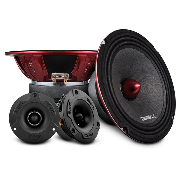 Pro Audio Loudspeakers & Tweeters Package - Pair PRO-X8.4BM + Pair of PRO-TW1X/BK.