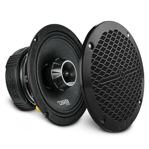 PRO-ZT 6.5" Coaxial Mid-Range Loudspeaker with Water-Resistant Cone Built-in Bullet Tweeter and Grill | 225W RMS 4-Ohm.
