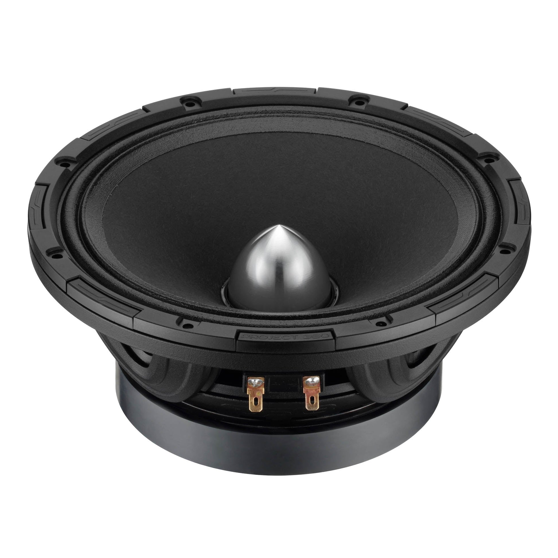 PROJECT360 8” High-Sensitivity Mid-High Loudspeaker with Bullet - 300W RMS 8-Ohm - Rotating Recone Design For Quick Repair.