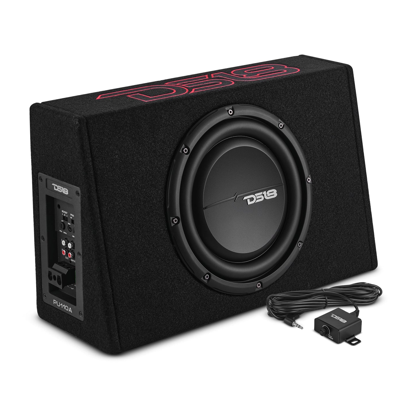 10” Amplified Shallow Subwoofer Enclosure for Pickup Trucks.