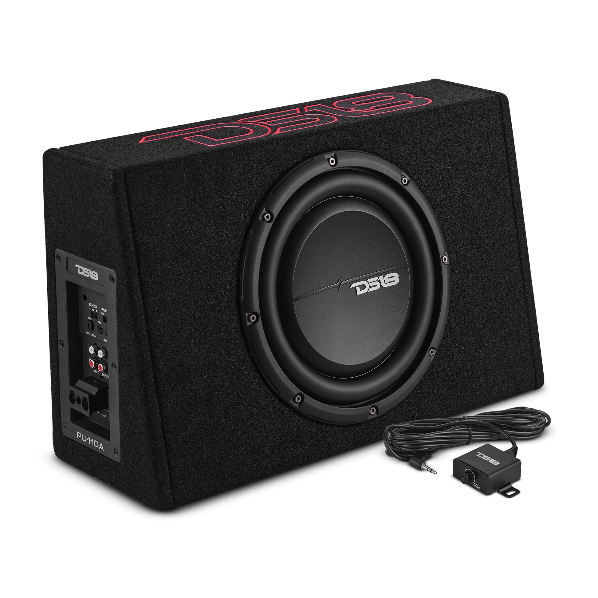 10” Amplified Shallow Subwoofer Enclosure for Pickup Trucks.