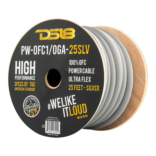 1/0-GA 100% OFC Ground, Power Cable, 25 Feet.