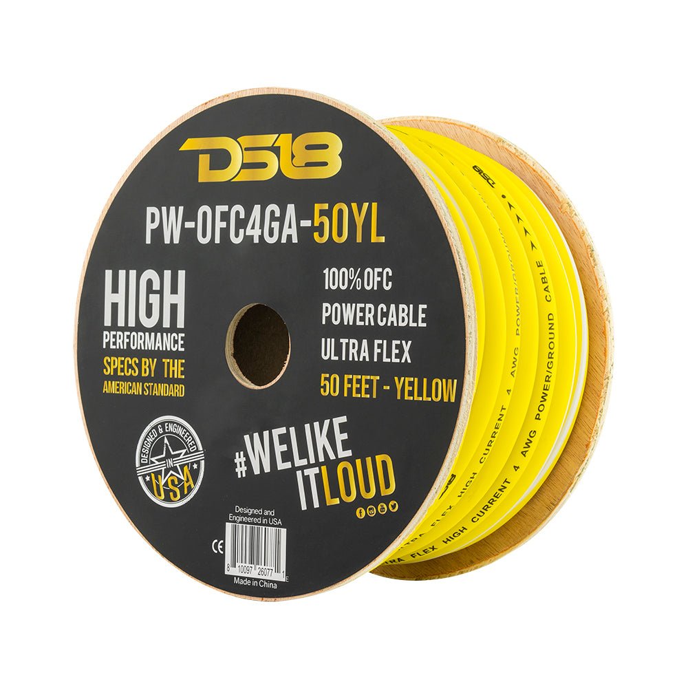 4-GA 100% OFC Ground, Power Cable, 50 Feet.