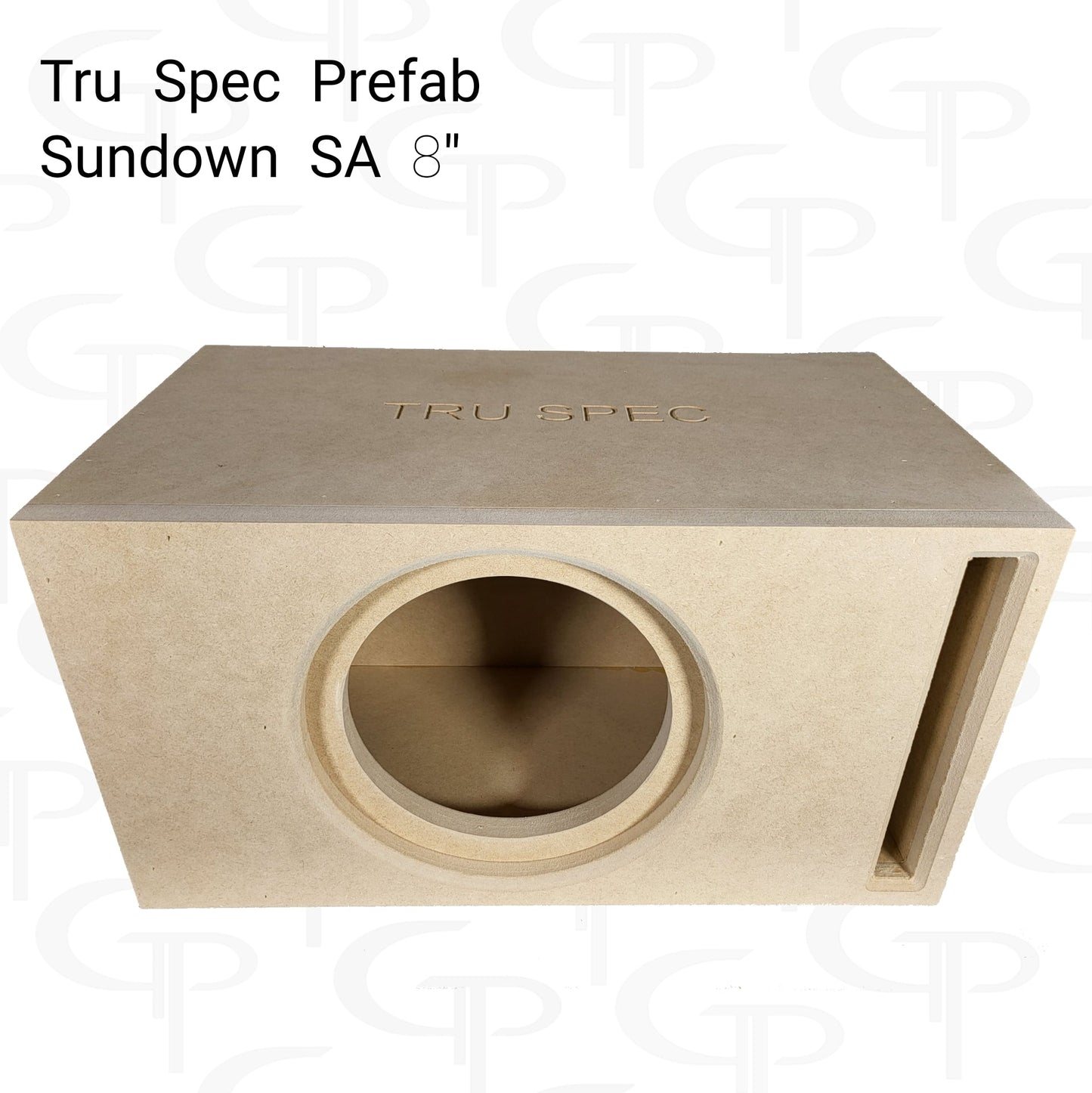 TRU SPEC Prefab Single 8" Subwoofer Enclosure Sundown SA.