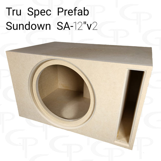 TRU SPEC Prefab Single 12" Subwoofer Enclosure Sundown SA 12v2.