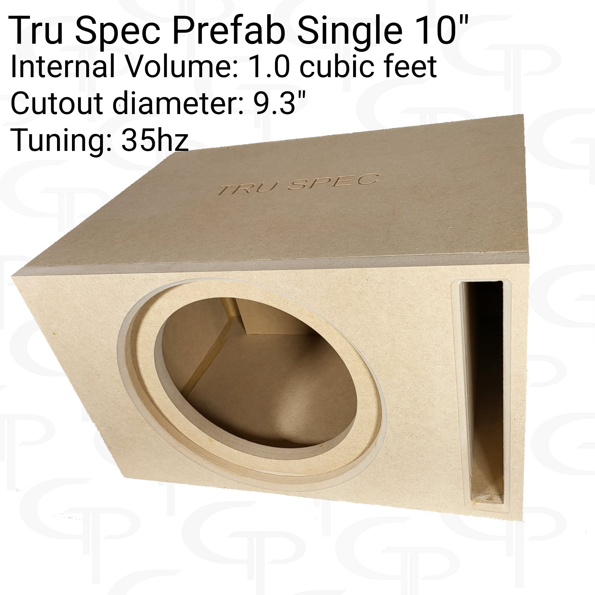 TRU SPEC Prefab Single 10" Subwoofer Enclosure Sundown SA 10v2.