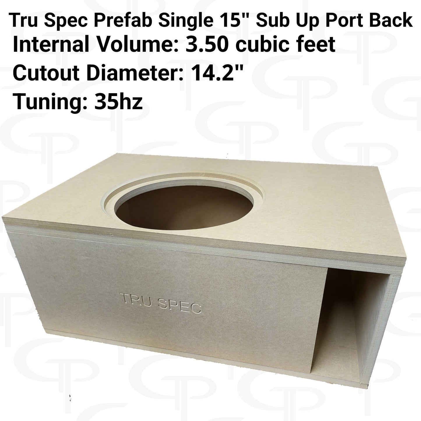TRU SPEC Prefab Single 15" Sub Up Port Back Subwoofer Enclosure.