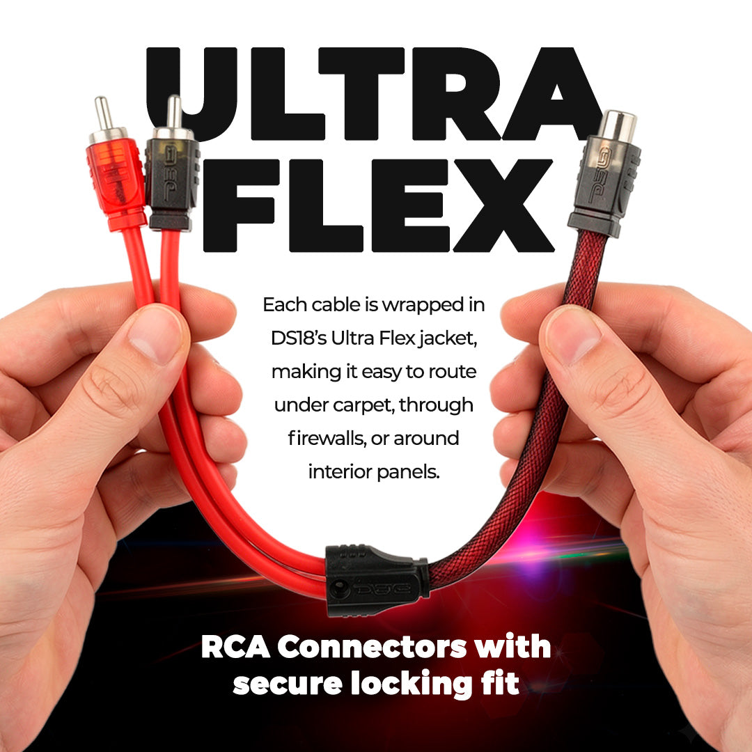 Level 2 RCA 100% Copper OFC Y Connector 1 FEMALE to 2 MALE - 10 Pack.