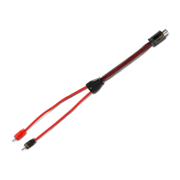 Level 2 RCA 100% Copper OFC Y Connector 1 FEMALE to 2 MALE.