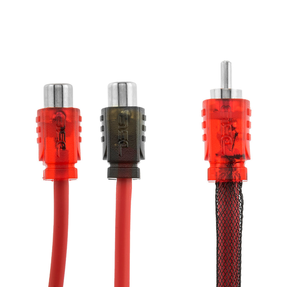 Level 2 RCA 100% OFC Y Connector – 1 Male / 2 Female (10-Pack).