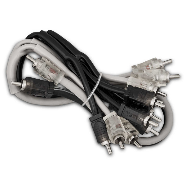 Level 2 RCA 100% Copper OFC Y Connector 2 MALE to 12 MALE 1.5 Feet - SILVER.