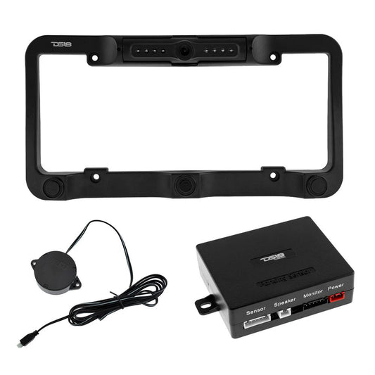 DS18 RCS2IN1LP Waterproof Reverse Camera and Backup Buzzer for License Plate.