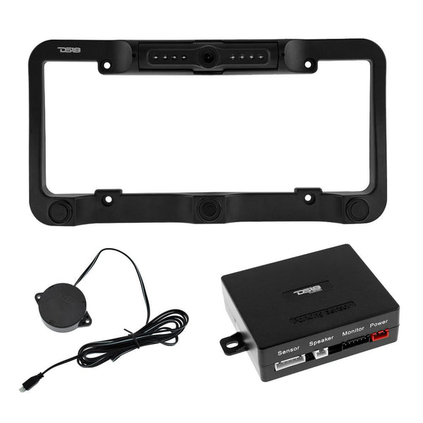 DS18 RCS2IN1LP Waterproof Reverse Camera and Backup Buzzer for License Plate.