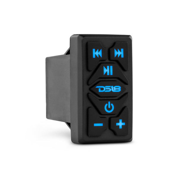 Marine And Powersports Waterproof Rocker Switch Bluetooth Audio Receiver With Controls.