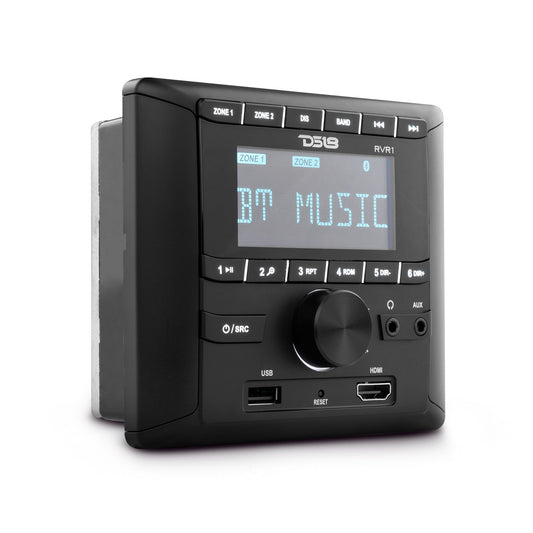 RV and Trailers Headunit 2.75" LCD screen , 2 Zones, 4 volts Output,HDMI, BT, RDS 4 X 50 Watts.