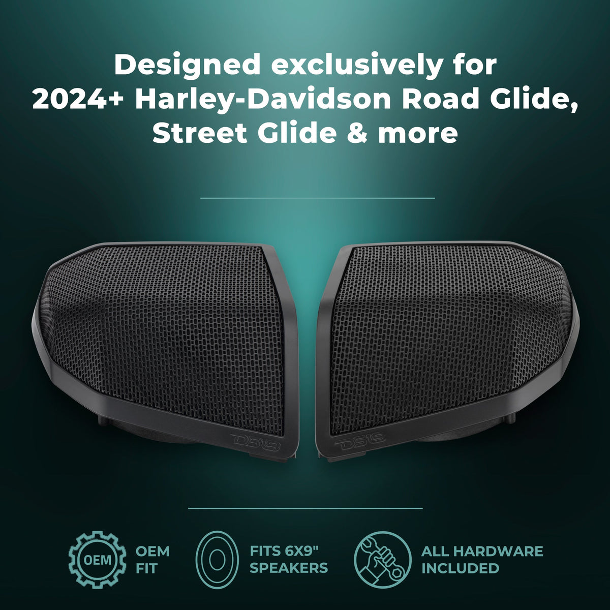 Harley-Davidson Saddlebag Speaker Lid Conversion Kit for models 2024+