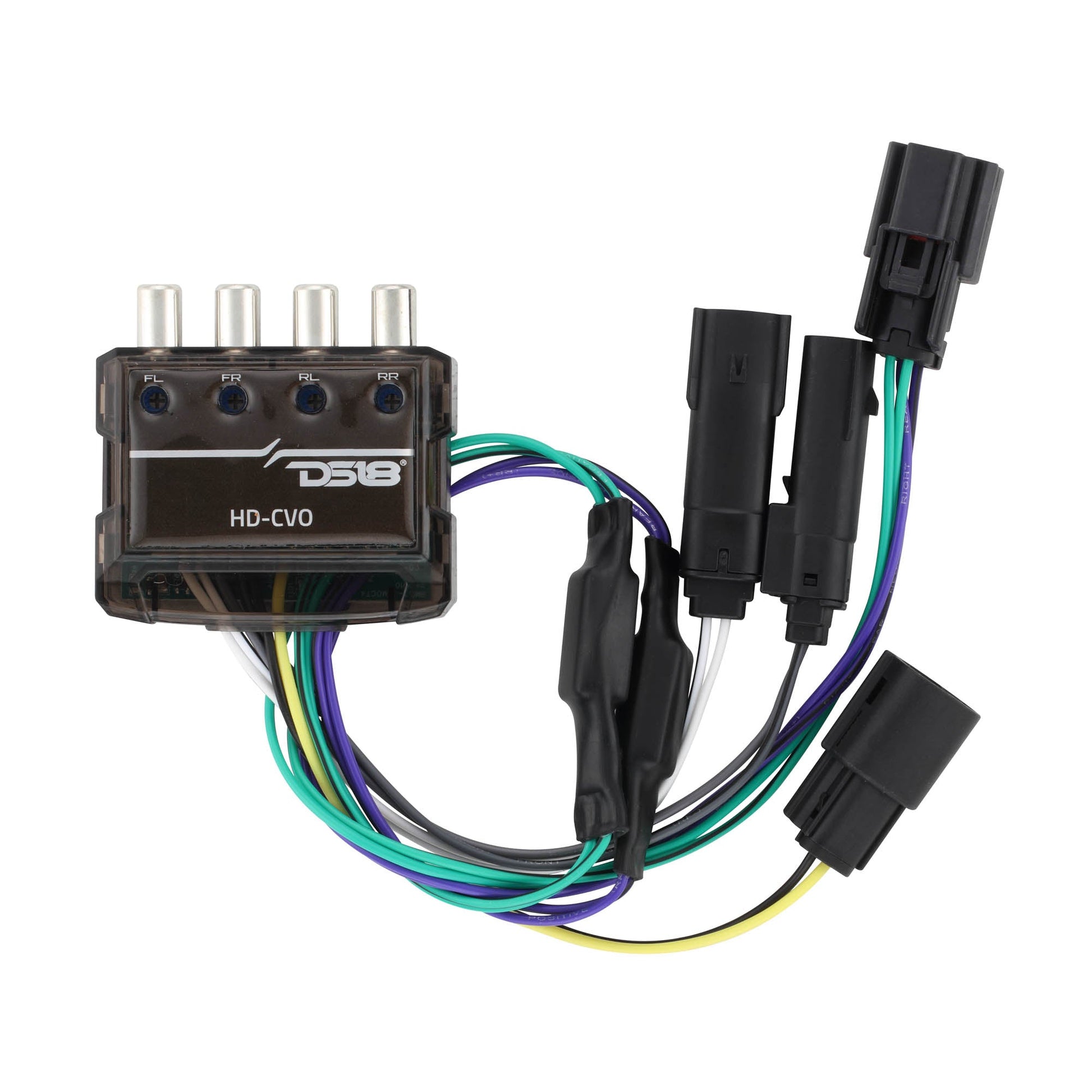 Harley-Davidson 4-Channel Plug-and-Play Line Output Converter Kit for CVO & Ultra Touring Models 2023+.